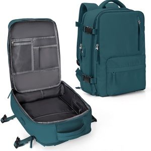 Blue travel backpack